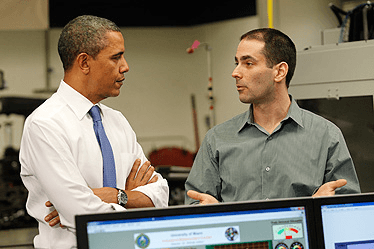 President Obama visit Miami IAC